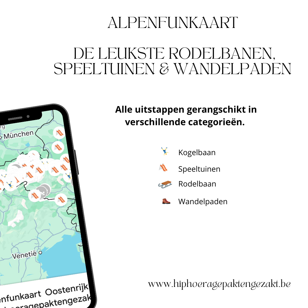 Alpenfunkaart, de leukste rodelbanen, speeltuinen en wandelpaden in Oostenrijk