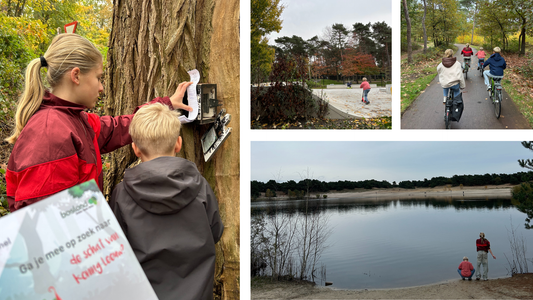 Buitenspelen was nog nooit zo leuk! Onze dag in Lommel begon met fietsen ophalen bij De Soeverein 🚲 Klaar voor avontuur, raadsels en een flinke dosis natuurplezier!