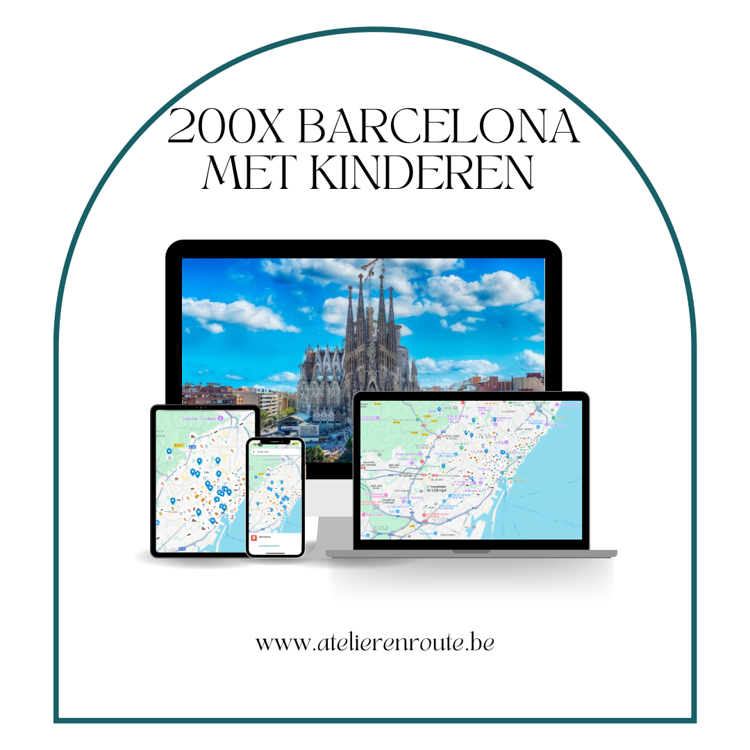 Meer dan 200 tips voor Barcelona met kinderen door HipHoera gepakt & gezakt Google Maps kaart