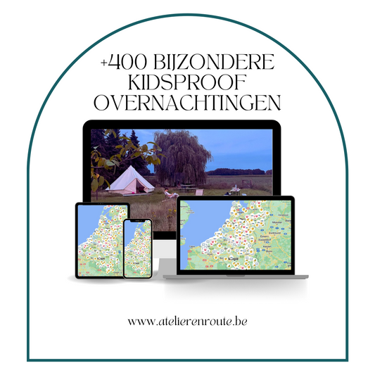 Meer dan 400 bijzondere kidsproof overnachtingen door HipHoera gepakt & gezakt Google Maps kaart