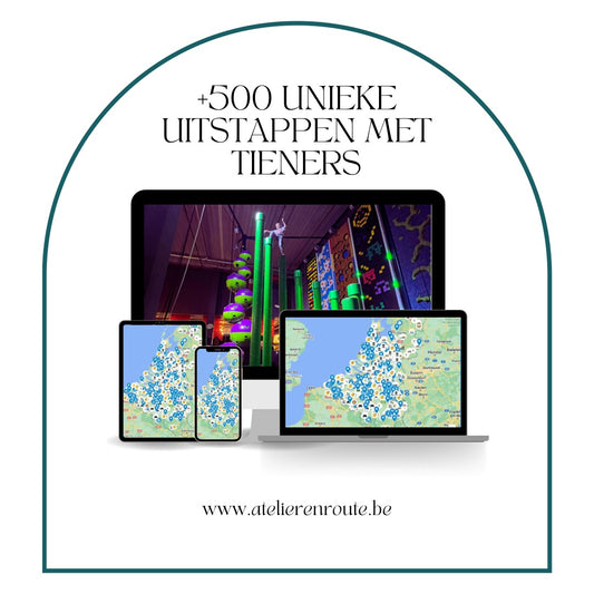 Meer dan 500 unieke uitstappen met tieners door HipHoera gepakt & gezakt Google Maps kaart