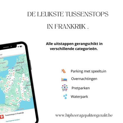 Google mapskaart naar het zuiden