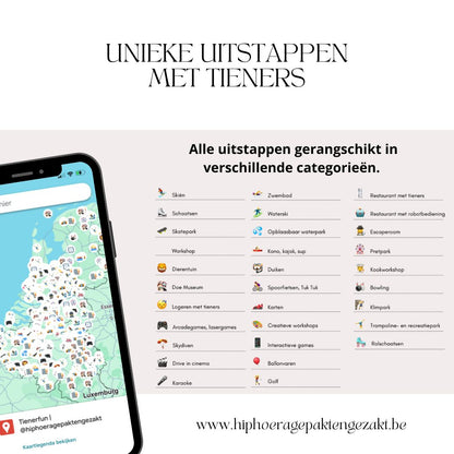 Google mapskaart voor tieners