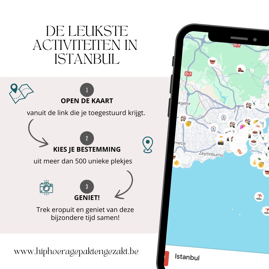 Interactieve kaart de leukste activiteiten in Istanbul met tieners