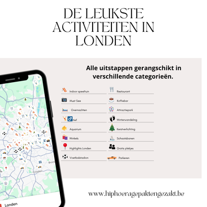 Londen met tieners, de leukste plekjes, Interactieve Google mapskaart