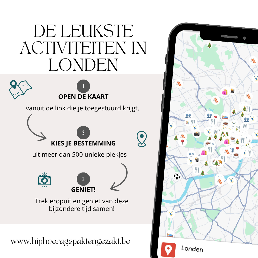 Londen met tieners, de leukste plekjes, Interactieve kaart