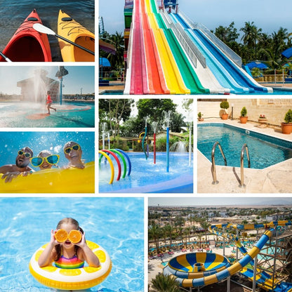 Zwembad, kano, waterpret 